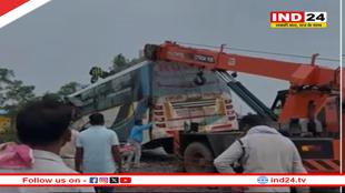 रायपुर के पास भीषण सड़क हादसा, बस-डंपर की टक्कर में तीन की दर्दनाक मौत