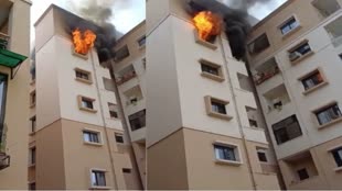 CG Breaking : रायपुर के  Virasat Apartment में लगी भीषण आग,  मौके पर पहुंची Fire Brigade की टीम....