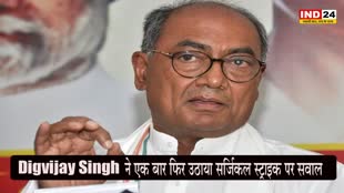 Digvijay Singh : दिग्विजय सिंह ने एक बार फिर उठाया सर्जिकल स्ट्राइक पर सवाल