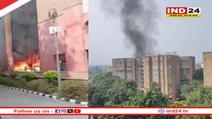 दिल्ली के ब्रह्मपुत्र अपार्टमेंट में भीषण आग, दमकल की 12 गाड़ियां मौके पर मौजूद