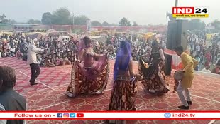 बुंदेलखंड का प्रसिद्ध राई नृत्य देखने पहुंचे पशुपालन मंत्री पटेल