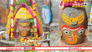 भस्म आरती में श्री गणेश स्वरूप में श्रृंगारित हुए बाबा महाकाल