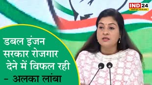 डबल इंजन सरकार रोजगार देने में और महंगाई रोकने में विफल रही   है - अलका लांबा