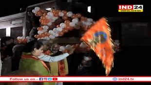 इंदौर: भक्तों को लेकर अयोध्या के लिए रवाना हुई आस्था स्पेशल ट्रेन