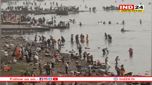 मौनी अमावस्या पर त्रिवेणी योग में मां नर्मदा में श्रद्धालुओं ने किया स्नान