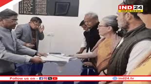 Rajyasabha Election: सोनिया गांधी ने राजस्थान से राज्यसभा के लिए किया नामांकन, ये नेता रहे मौजूद 