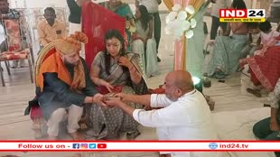 विदेश से आए गोइडो बने गोविंद शर्मा, अब हिंदू रीति रिवाजों के साथ खजुराहो में ब्राह्मण परिवार की बेटी से की शादी 