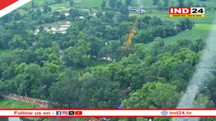 भोरमदेव : शिव भक्तों पर सीएम साय ने हेलीकॉप्टर से की पुष्प वर्षा