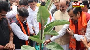 INDORE NEWS: लोकसभा स्पीकर ओम बिरला ने एक पेड़ मां के नाम अभियान में लिया हिस्सा