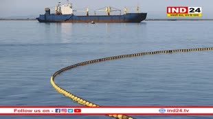 ईंधन सप्लाई शिप और नौका की टक्कर से समुद्र में फैल गया तेल, खतरे में समुद्री जीव