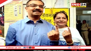 मुख्य निर्वाचन पदाधिकारी अनुपम राजन ने किया मतदान