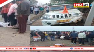 तेज रफ्तार डंपर ने बाइक और पिकअप को मारी टक्कर, 5 की मौत, 15 से ज्यादा घायल