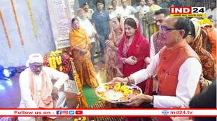 शिवराज सिंह ने की विजयासन मां की पूजा, बेटों-बहुओं और पत्नी के साथ पहुंचे मंदिर