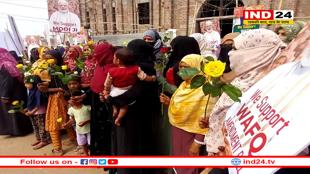 वक्फ अमेंडमेंट बिल के समर्थन में मुस्लिम समाज, मस्जिद के सामने मनाया जश्न