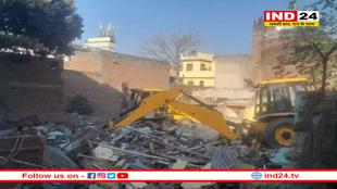 नागपुर हिंसा के मुख्य आरोपी के घर पर चला बुलडोजर