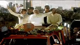 ग्वालियर में प्रधानमंत्री मोदी, सीएम शिवराज बोले- मोदी के नेतृत्व में देश की सीमाएं सुरक्षित