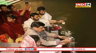 CM मोहन यादव ने मथुरा में सपरिवार किया मां यमुना का पूजन और दीप दान