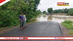 नरसिंहपुर में नदी-नाले उफान पर,बरगी डैम के 9 गेट खुले, प्रशासन ने जारी किया अलर्ट, घाटों पर चेतावनी बोर्ड लगाए