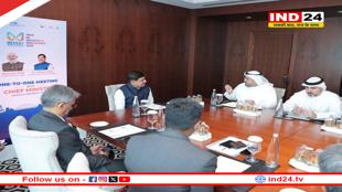 मुख्यमंत्री डॉ. मोहन यादव की दुबई में शेख अहमद बिन सईद अल मकतूम से मुलाकात