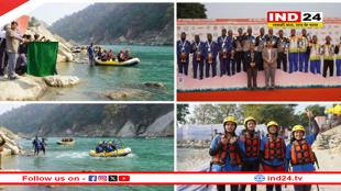 स्प्रिंट राफ्टिंग के पुरुष और मिक्सड मुकाबले में कर्नाटक टीम की शानदार जीत, डेमो प्रतियोगिता में महिलाओं का दबदबा