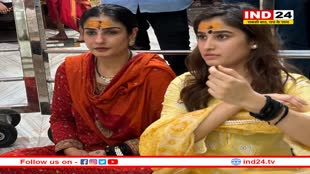 एक्ट्रेस रवीना टंडन पहुंचीं बेटी के साथ उज्जैन, नंदी हॉल में बाबा महाकाल की भक्ति में दिखीं लीन