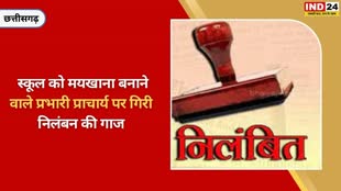 CG NEWS : ग्रामीणों की शिकायत पर जिला शिक्षा अधिकारी ने लिया एक्शन, स्कूल प्रभारी प्राचार्य पर गिरी निलंबन की गाज.....