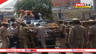 सपा सांसद के घर करणी सेना ने की तोड़फोड़, पथराव में कई पुलिसकर्मी घायल