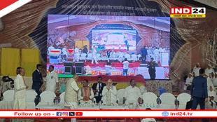 गृहमंत्री अमित शाह पहुंचे डोंगरगढ़, चंद्रगिरी में आयोजित प्रथम समाधि स्मृति महोत्सव में हुए शामिल