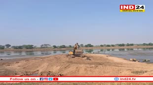 पर्यावरण स्वीकृति नहीं, फिर भी मशीनों से हो रहा रेत का उत्खनन