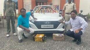 CG NEWS : अंग्रेजी शराब का परिवहन करते दो शराब  की जब्त, 2 तस्करों को भी पुलिस ने किया गिरफ्तार