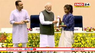 प्रधानमंत्री मोदी ने बैतूल की बेटी को किया सम्मानित