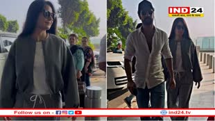 कटरीना कैफ और विक्की कौशल मुंबई से हुए रवाना, घर से दूर मनाएंगे नया साल 