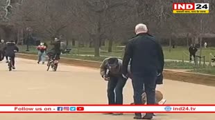 बिना लिश के कुत्ते को घूमाते पकड़े गए PM Rishi Sunak, पुलिस ने लगाई फटकार