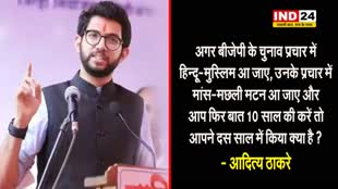 बीजेपी के चुनाव प्रचार में हिन्दू-मुस्लिम पर भड़के आदित्य ठाकरे, बोले - ये सबसे डरावनी बात है जिसने... 