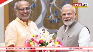 एनडीए के उपराष्ट्रपति पद के उम्मीदवार सीपी राधाकृष्णन से मिले PM मोदी