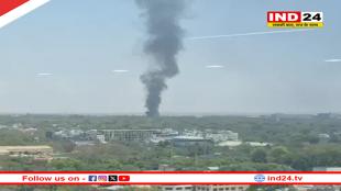 BHEL में भीषण आग, आसमान में धुएं का गुबार