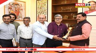 मुख्यमंत्री डॉ. मोहन यादव को प्रदान किया गया बेस्ट स्टेट फॉर प्रमोशन ऑफ स्पोर्ट्स अवार्ड