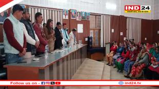 नगर पंचायत थराली के नवनिर्वाचित अध्यक्ष और सभासदो ने ली पद की शपथ, कार्यकर्ताओं को किया सम्मानित