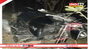 ट्रैक्टर ने बाइक को मारी टक्कर, तीन की मौत