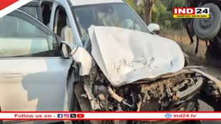 कुंभ जा रहे भाटापारा MLA की कार और ट्रक में भिड़ंत, इंद्र साव और उनके परिजन घायल