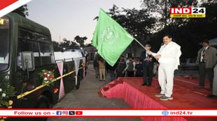 मुख्यमंत्री डॉ. मोहन यादव ने पन्ना नेशनल पार्क में 10 नई कैंटर बसों को दिखाई हरी झंडी