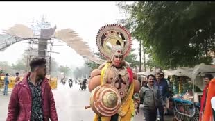 CG NEWS : रामलला के प्राण प्रतिष्ठा पर राममय हुआ रायपुर, बजरंगबली की वेश भूषा में रायपुर भ्रमण में निकले महाबली हनुमान.....