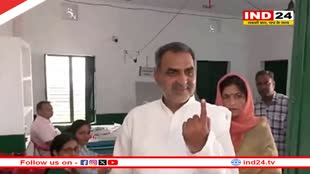 केंद्रीय मंत्री बालियान ने पत्नी संग किया मतदान