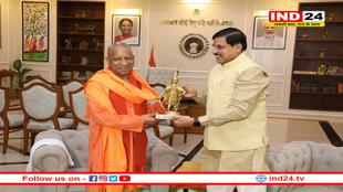 सीएम डॉ. यादव ने यूपी के सीएम योगी का स्वागत किया, सीएम आवास से भोज ताल के दृश्य दिखाए