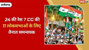 CG NEWS : 2024 लोकसभा के लिए कांग्रेस की बड़ी तैयारी, CG की 11 लोकसभाओं के लिए तैनात किए समन्वयक.....
