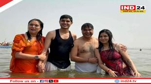 असम के सीएम हिमंत बिस्वा शर्मा ने परिवार संग लगाई महाकुंभ में आस्था की डुबकी