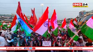 इंदौर में निकली कांग्रेस की जयहिंद यात्रा, हाथों में तिरंगा लेकर भारतीय सेना जिंदाबाद के नारे लगाए