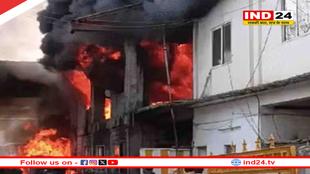 भोपाल के गोविंदपुरा इलाके की केमिकल फैक्ट्री में लगी भीषण आग