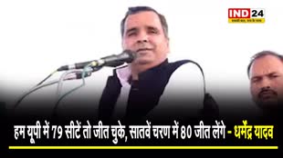 सपा नेता धर्मेंद्र यादव का बड़ा दावा, बोले - हम यूपी में 79 सीटें तो जीत चुके, सातवें चरण में 80 जीत लेंगे 