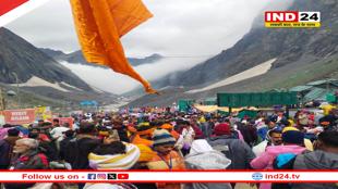 कश्मीर में बारिश के चलते अमरनाथ यात्रा एक दिन के लिए रोकी गई